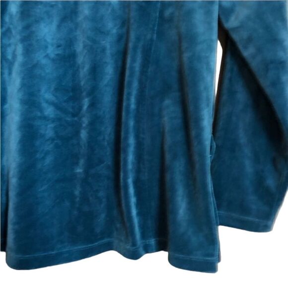 3 for $30! Chico’s velour zipper sweater. - Picture 7 of 9